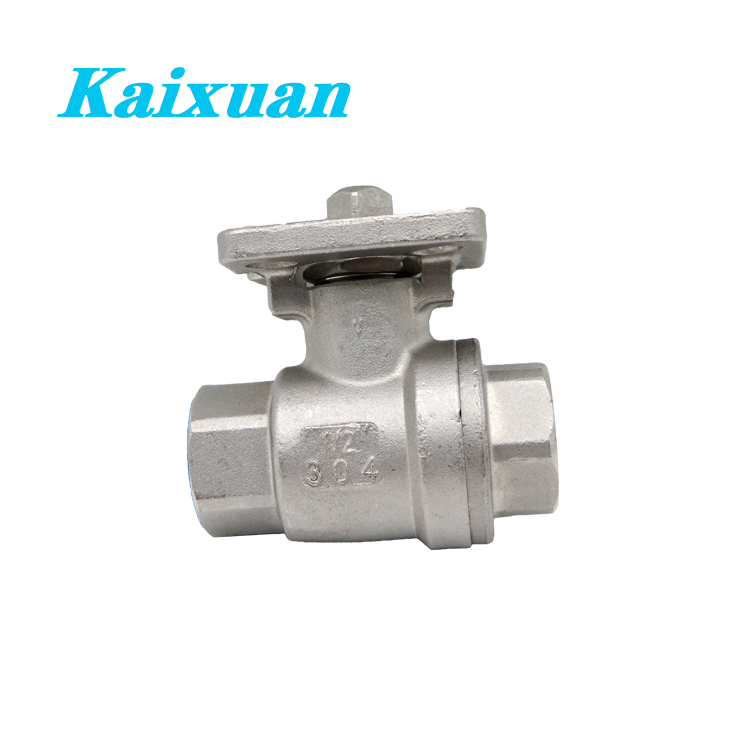 New Fashion Design for Stainless Steel Pipe Coupling - ISO5211 2PC Ball Valve Mounting Pad with handle – Kaixuan detail pictures