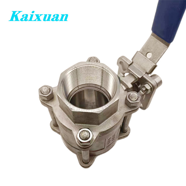 Best Price on Threaded Adapters - 3PC Mounting Pad Ball Valve with handle – Kaixuan detail pictures