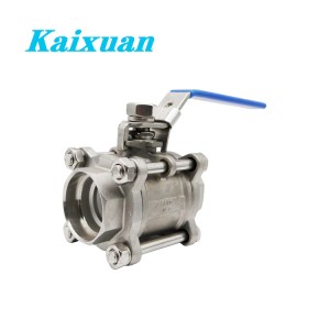 3 Piece Stainless Steel  Full Port Ball Valve