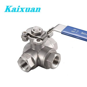 3 Way Stainless Steel Ball Valve