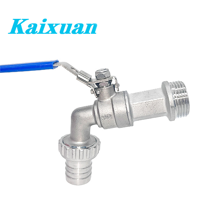 Bibcock Ball Valve With Hose Barb