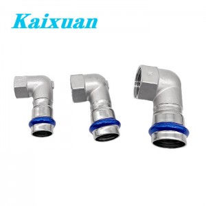 90° Female Short Elbow V-Contour Press Fittings