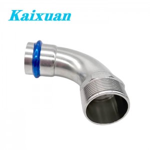 90° Male Elbow V-Contour Press Fittings