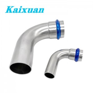 90° Street Elbow V-Contour Press Fittings