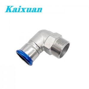 90° Male Short Elbow M-Contour Press Fittings