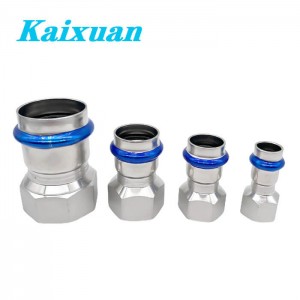 Female Straight Connector V-Contour Press Fittings
