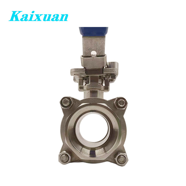 Best Price on Threaded Adapters - 3PC Mounting Pad Ball Valve with handle – Kaixuan detail pictures
