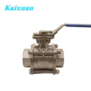 Best Price on Threaded Adapters - 3PC Mounting Pad Ball Valve with handle – Kaixuan