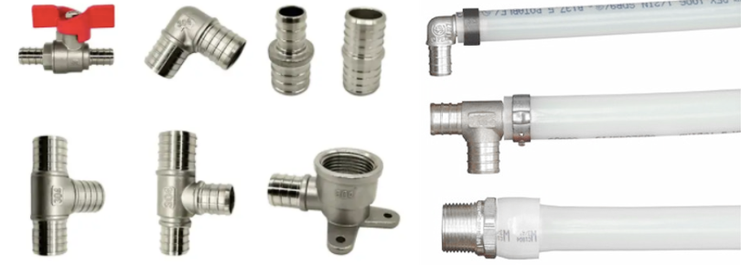 PEX Crimp Fittings connection methods