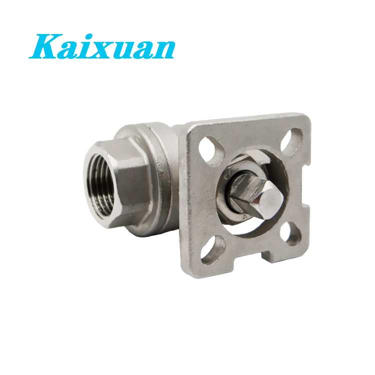 New Fashion Design for Stainless Steel Pipe Coupling - ISO5211 2PC Ball Valve Mounting Pad with handle – Kaixuan detail pictures