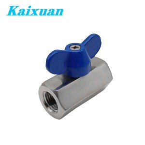 Mini Female Ball Valve Butterfly Handle