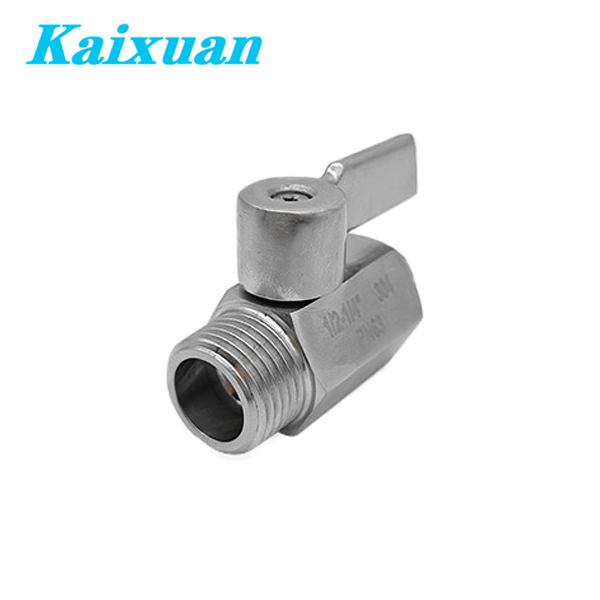 Mini Male x Female Ball Valves Stainless Steel Handle