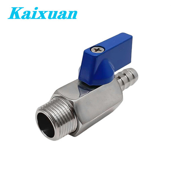 Mini Hose Barb Male Ball Valve