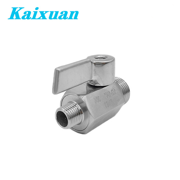 Mini Male Ball Valves Stainless Steel Handle