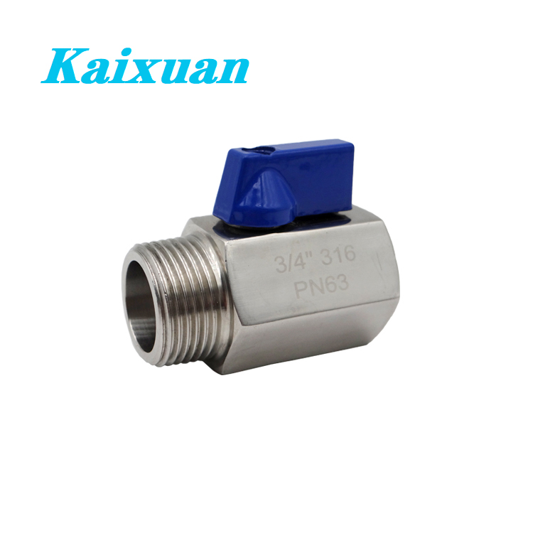 Online Exporter Ss 3 Way Ball Valve - Mini ball valve – Kaixuan detail pictures
