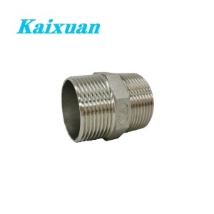 High Quality 1′′ Stainless Steel Pipe Fitting Threaded Hex Nipple