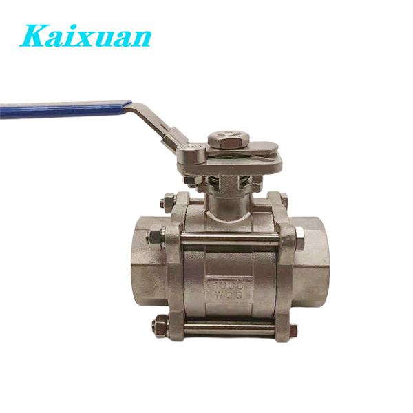 Best Price on Threaded Adapters - 3PC Mounting Pad Ball Valve with handle – Kaixuan detail pictures