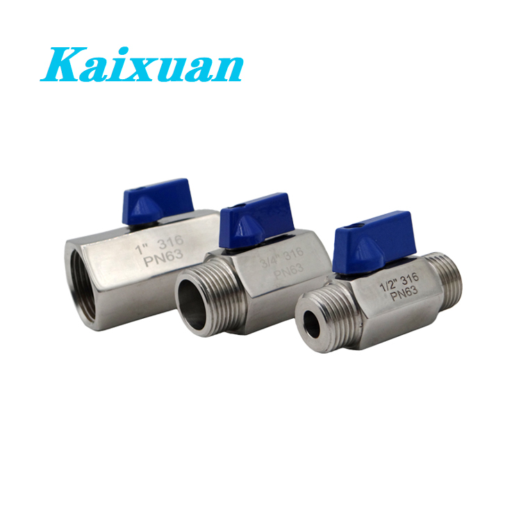 Online Exporter Ss 3 Way Ball Valve - Mini ball valve – Kaixuan detail pictures